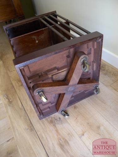 Antieke mahonie boekenmolen van circa 1900 2