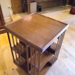 Antieke mahonie boekenmolen 3