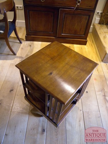 Antieke mahonie boekenmolen 2