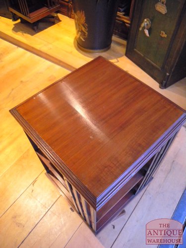 Antieke mahonie boekenmolen 3