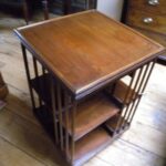 Antieke mahonie boekenmolen 1