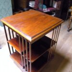 Antieke mahonie boekenmolen 1