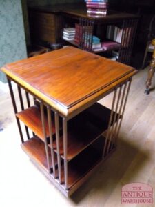 antieke mahonie boekenmolen, VERKOCHT