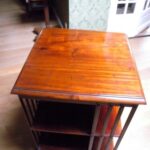 Antieke mahonie boekenmolen 2