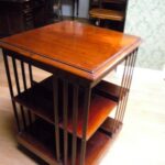 Antieke mahonie boekenmolen 3