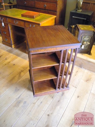 antieke mahonie boekenmolen, VERKOCHT