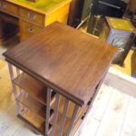 Antieke mahonie boekenmolen 2