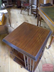 antieke mahonie boekenmolen, VERKOCHT