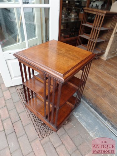 antieke mahonie boekenmolen, VERKOCHT