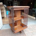 Antieke mahonie boekenmolen 3