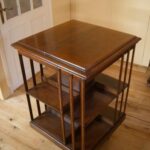 Antieke mahonie boekenmolen 2