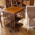 Antieke mahonie boekenmolen 3