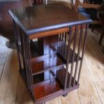 Antieke mahonie boekenmolen 3