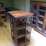 Antieke mahonie boekenmolen 3