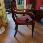 Antieke mahonie bureaustoel 2