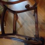 Antieke mahonie bureaustoel 3