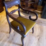 Antieke mahonie bureaustoel circa 1820 3