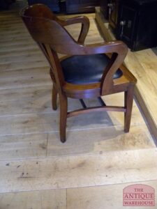 antieke mahonie bureaustoel, VERKOCHT