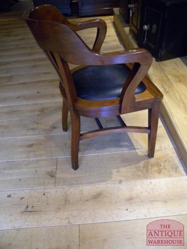 antieke mahonie bureaustoel, VERKOCHT