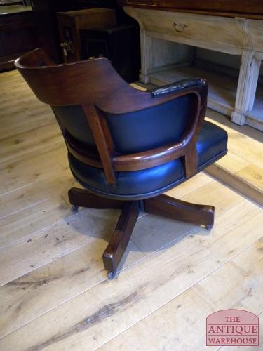 antieke mahonie bureaustoel, VERKOCHT