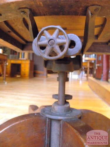 Antieke mahonie bureaustoel 2