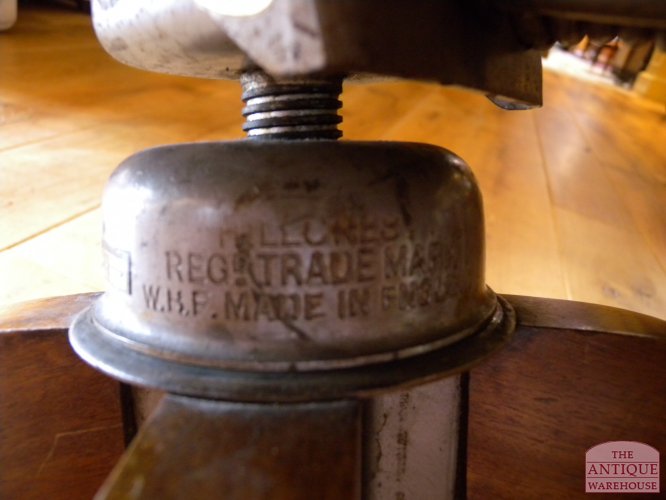 Antieke mahonie bureaustoel 3