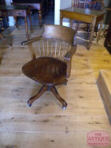 antieke mahonie bureaustoel, VERKOCHT