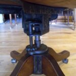 Antieke mahonie bureaustoel 2