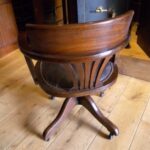 Antieke mahonie bureaustoel 2