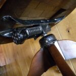 Antieke mahonie bureaustoel 3