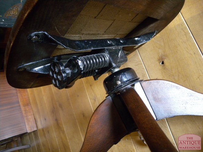 Antieke mahonie bureaustoel 3