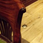 Antieke mahonie bureaustoel 2