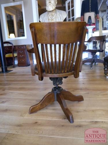 antieke mahonie bureaustoel, VERKOCHT