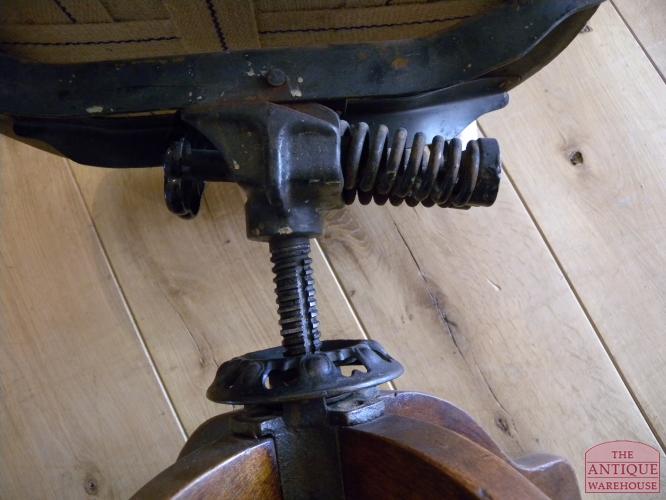 Antieke mahonie bureaustoel 2