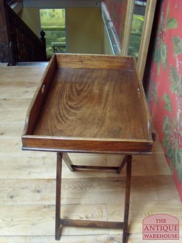 antieke mahonie butler tray 2