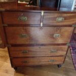 Antieke mahonie campaign ladenkast circa 1850 1