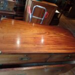 Antieke mahonie campaign ladenkast circa 1850 3