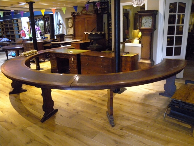 antieke mahonie conferentie tafel 2