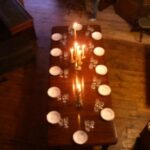 Antieke mahonie eettafel 12 personen 1