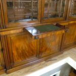 Antieke mahonie Engelse breakfront boekenkast 2