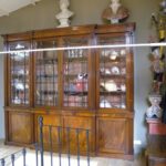 Antieke mahonie Engelse breakfront boekenkast 3