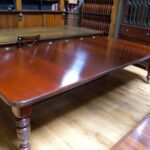 antieke mahonie Engelse coulissen tafel 1