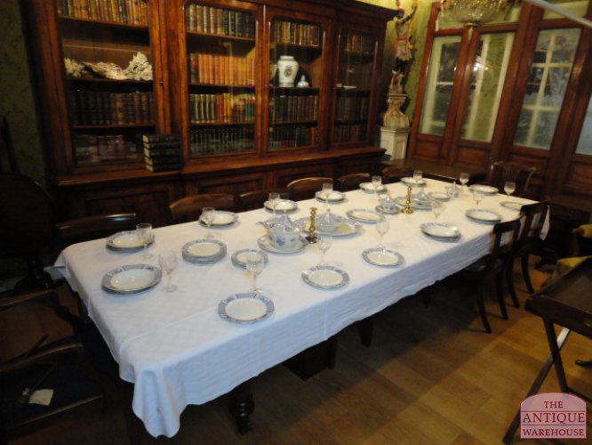 antieke mahonie Engelse coulissen tafel 3