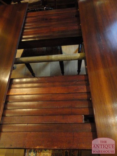 antieke mahonie Engelse coulissen tafel 4