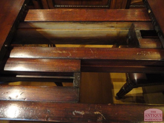 antieke mahonie Engelse coulissen tafel 5