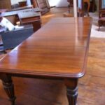 Antieke mahonie Engelse uitdraai eettafel 1