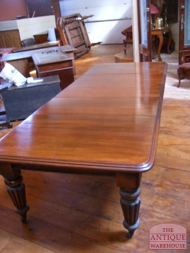 antieke mahonie Engelse uitdraai eettafel, VERKOCHT