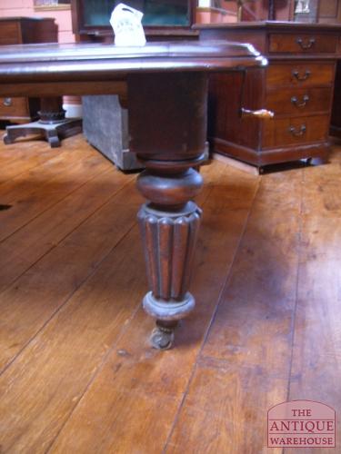 Antieke mahonie Engelse uitdraai eettafel 2