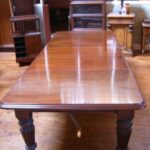 Antieke mahonie Engelse uitdraai eettafel 3