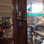 antieke mahonie Engelse vitrinekast 3